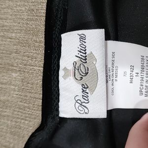 Red and black formal holiday party dress